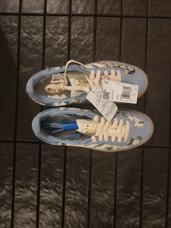 Women's Adidas x Liberty London Sambae 'Blue Cream White' - Picture 12 of 16